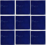 1 sq ft bright blue Mexican tile