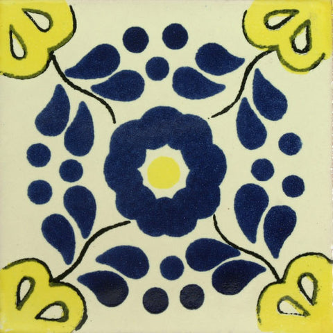 Traditional Mexican Tile - Hacienda Azul/Amarilla