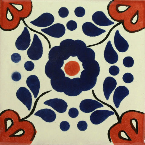 Traditional Mexican Tile - Hacienda Azul/Terra Cota