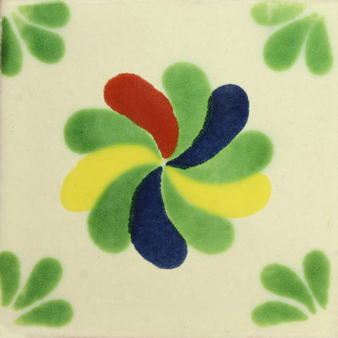 Traditional Mexican Tile - pinwheel