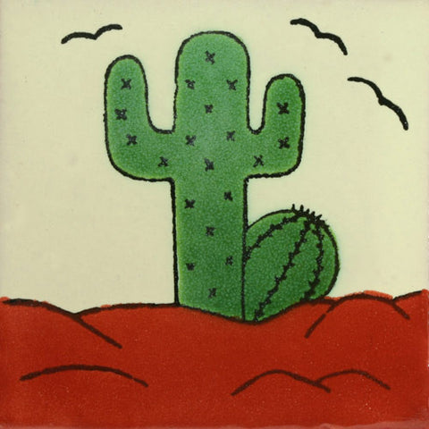 Sale Traditional Mexican Tile - Cactus