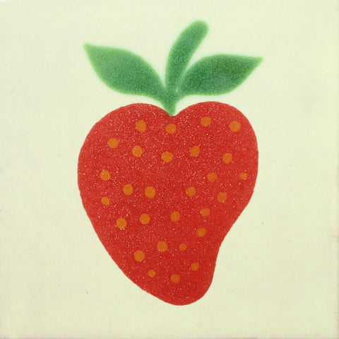 Traditional Decorative Mexican Tile - strawberry 