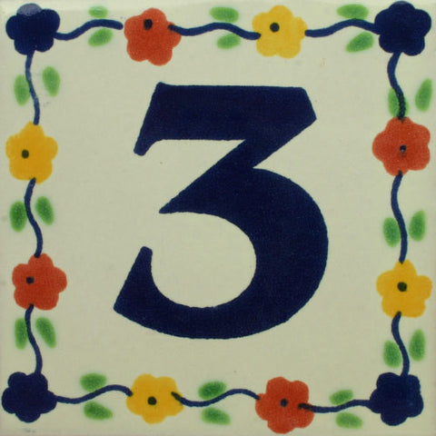 Mexican Tile Numbers Guia Bouquet