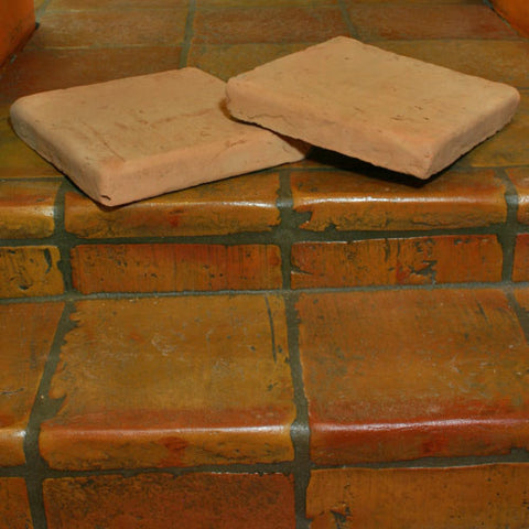 Stair Coping Corner 10 Wide Mexican Saltillo Floor Paver