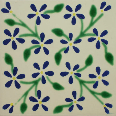 Premium ceramic Mexican Decorative tile - violets