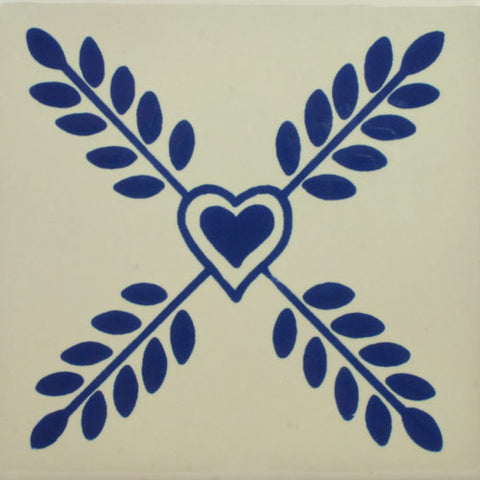 Especial Decorative Mexican  Tile - Vina Azul