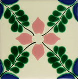 Especial ceramic Spanish decorative tile - flower