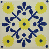 Especial ceramic Decorative Mexican Tile - Daisy 