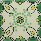 Espcecial ceramic Mexican decorative tile - honey suckle