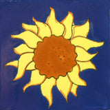 Espcecial ceramic Mexican decorative tile - sunflower