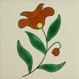 Especial ceramic Mexican decorative tile - amapola