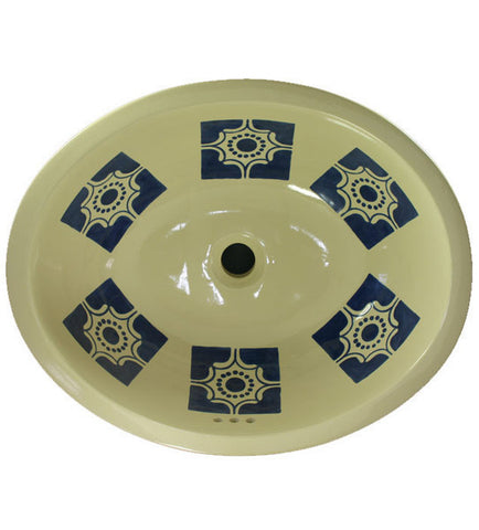 Sale-Traditional Mexican Sink-Arabesque Azul