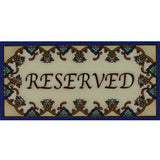 custom tile sign with Mexican border design
