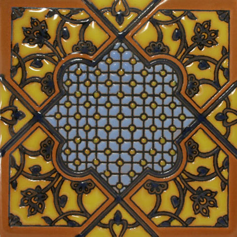 Morrish raised relief ceramic tile