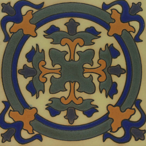 Raised relief Spanish tile