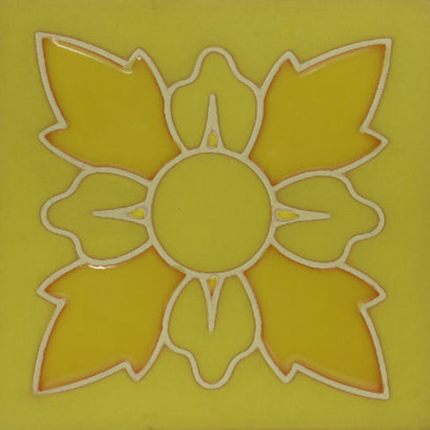 yellow raised relief tile