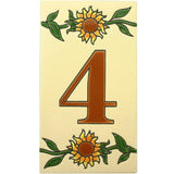 Girasol Mexican Tile Numbers