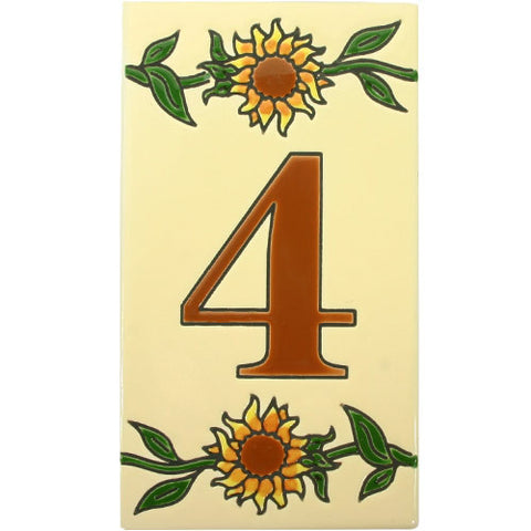 Girasol Mexican Tile Numbers