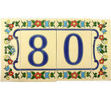 Flores Pequenas Mexican Tile Letters