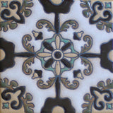 Raised relief Moorish tile