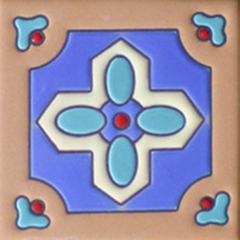 Southwest raised relief tile