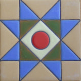 Hand painted Southwest tile