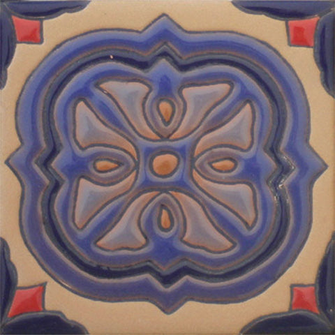 Raised relief Mexican tile