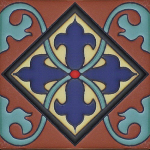 Mexican raised relief tile