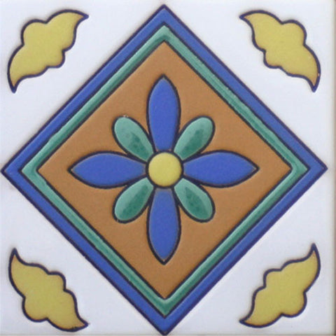 Raised relief Malibu tile