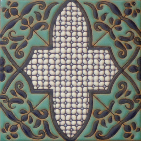 Moorish raised relief premium tile