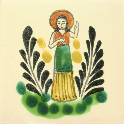 Gorky Gonzalez Mexican art woman tile