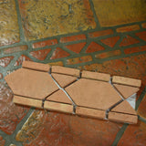 Saltillo floor pavers with decorative border