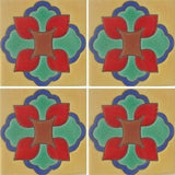 Raised relief decorative Mexican tile