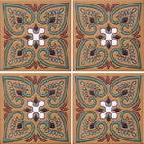 Raised relief Spanish tile