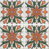 Raised relief Spanish tile