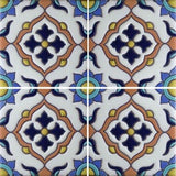 Raised relief Mexican tile pattern