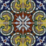 Raised relief Spanish tile