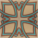 Southwest raised relief tile