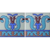 Mexican raised relief tile border