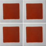 4 tile array red square geometric tile