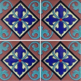 Mexican raised relief tile array