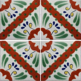 4-tile array Mexican tile