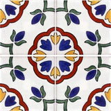 4-tile array Spanish tile