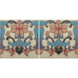 Raised relief Mexican tile border