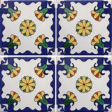 4-tile array Mexican tile