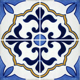 four tile array decorative Mexican tile