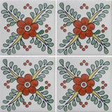 four tile array Mexican ceramic tile