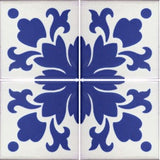 four tile array Mexican ceramic tile