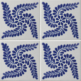 four tile array ceramic Mexican tile