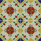 4 tile array Mexican tile